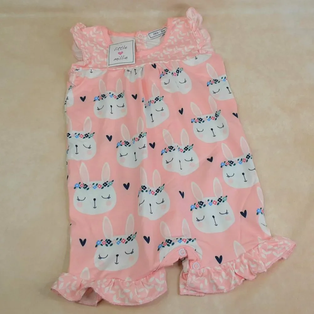 'LITTLE MILLIE' RUFFLE ROMPER - Picture 4 of 14